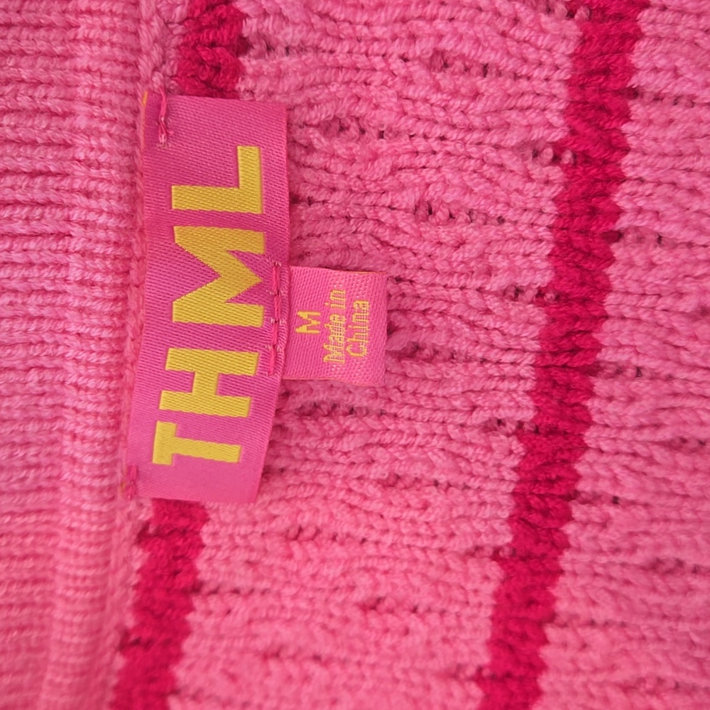 THML Pink Striped Long Sleeved Sweater - Picture 3 of 10